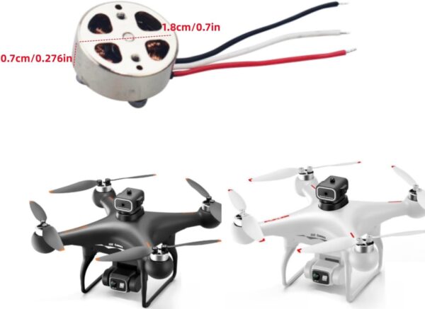 Fytoo 2PCS Quadcopter Drone Brushless Motor for S116 Aerial ... – Image 2